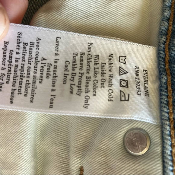Everlane Women’s The 90s Cheeky Patchwork Ankle Jean size 28 - Picture 12 of 13